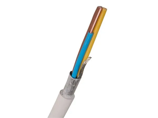 NEXANS Installationskabel, skærmet halogenfri 3G2,5 mm² EQLQ EASY hvid , kabeldiameter 9,6 mm - (150 meter)