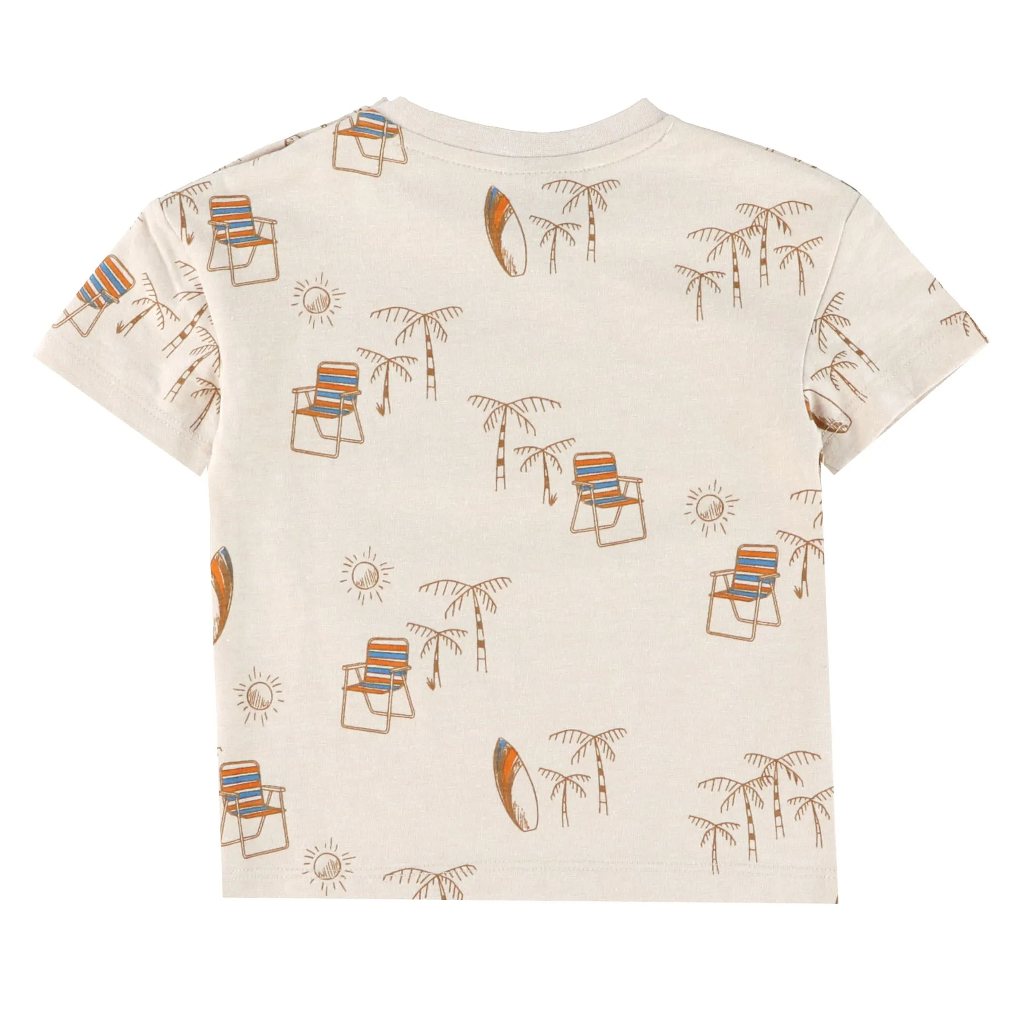 Chat Botté T-shirt Imprimé Tiki Vibe 3-24mois