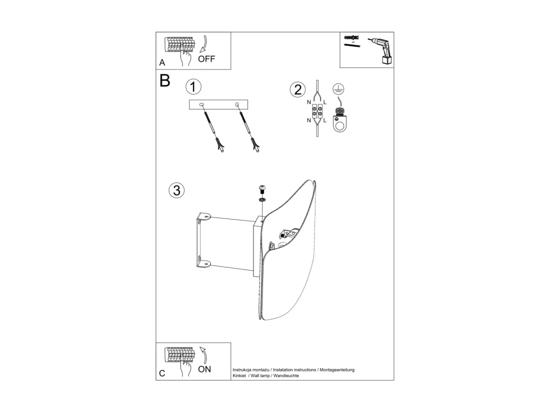 Sollux Lighting Tila Applique murale haut et bas, blanc, 30 cm