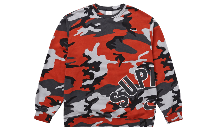 Supreme Nike Arc Crewneck Red Camo