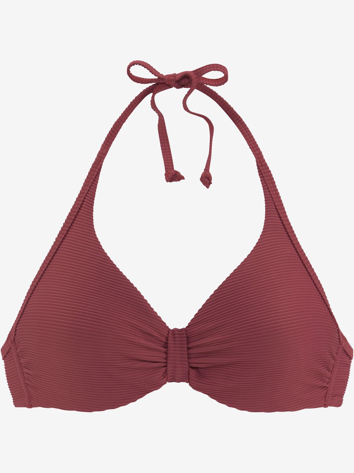Haut de maillot de bain à armatures tissu structuré élégant