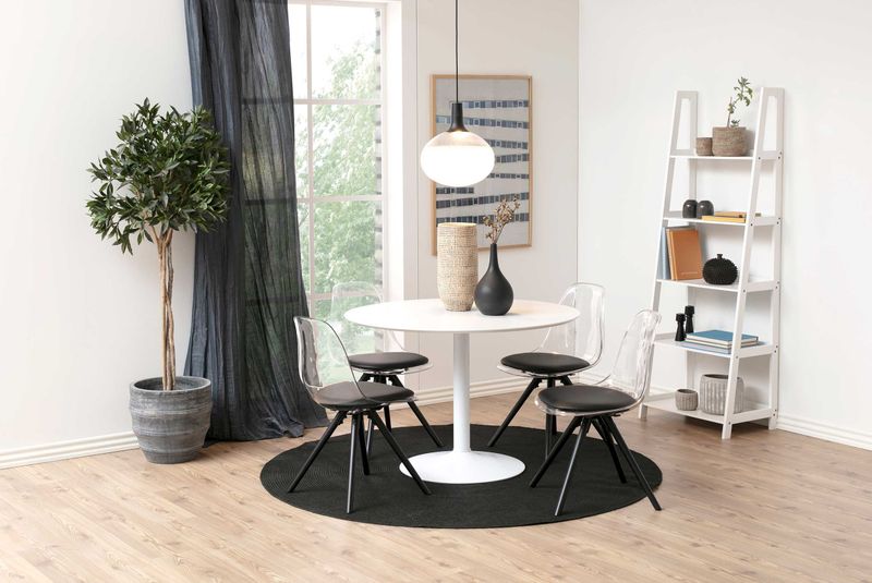 Giga Living - Aurora - Eettafel - Wit - MDF - Ø110cm