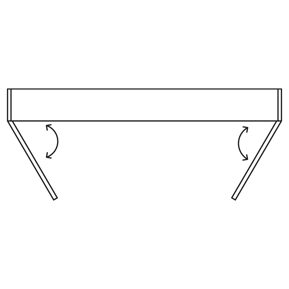 Differnz Legs spiegelkast 60cm groen