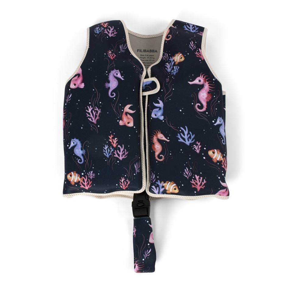 Filibabba - Svømmevest 5-6 år - Rainbow Reef - (FI-02995)