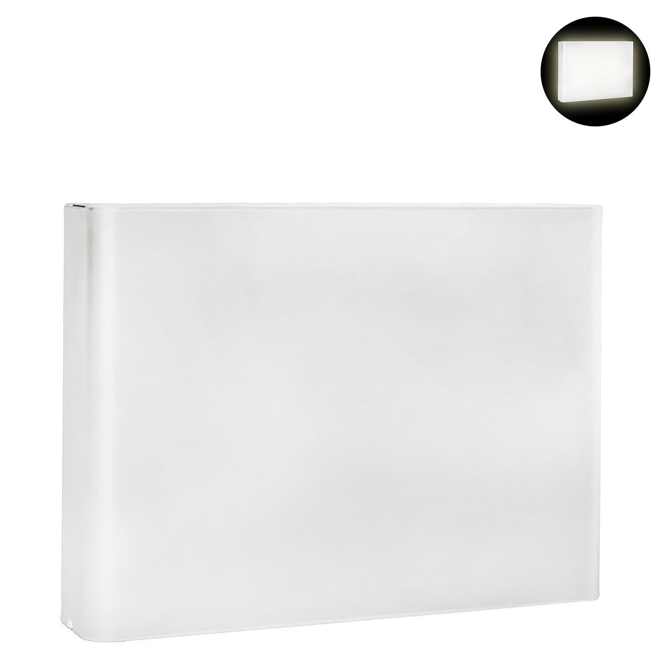 Serralunga Grand pot lumineux Rectangulaire blanc - 93.5x70x26.5 cm