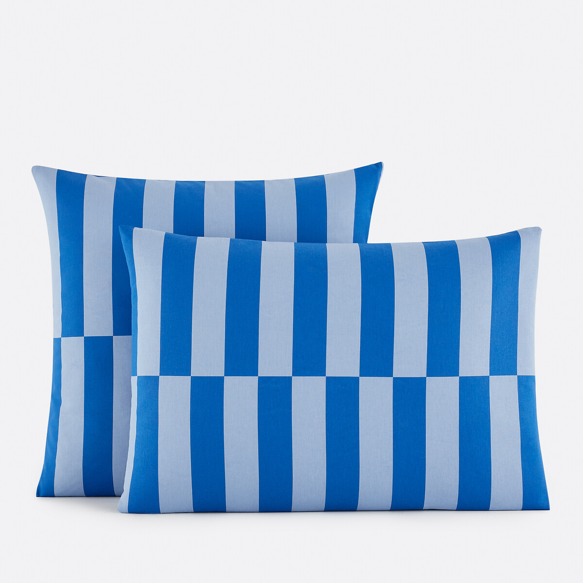 LA REDOUTE INTERIEURS<br>Fronha 50% algodão reciclado, Tabaka bleu