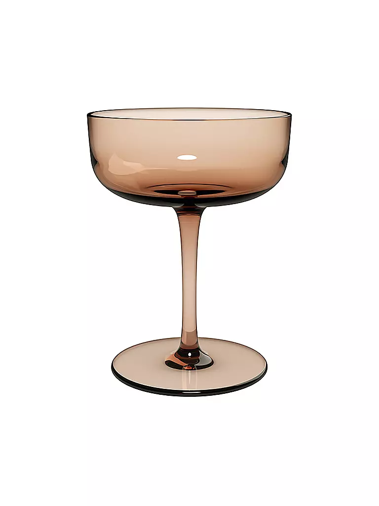 LIKE BY VILLEROY & BOCH Like Glass Sektschale / Dessertschale Set 2tlg 12x9cm Clay orange