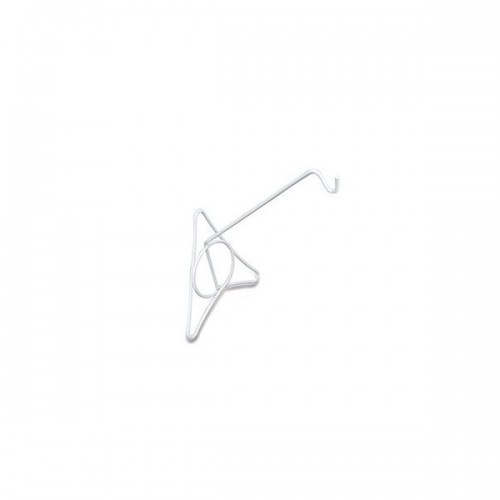 Suporte de parede branco com gancho para gaiolas