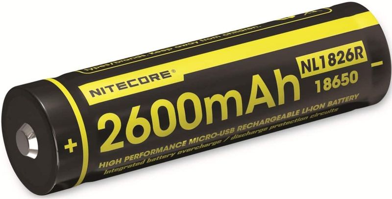 Nitecore - Batterij 18650 - Li-Ion - 2600mAh - Oplaadbaar met USB-Poort