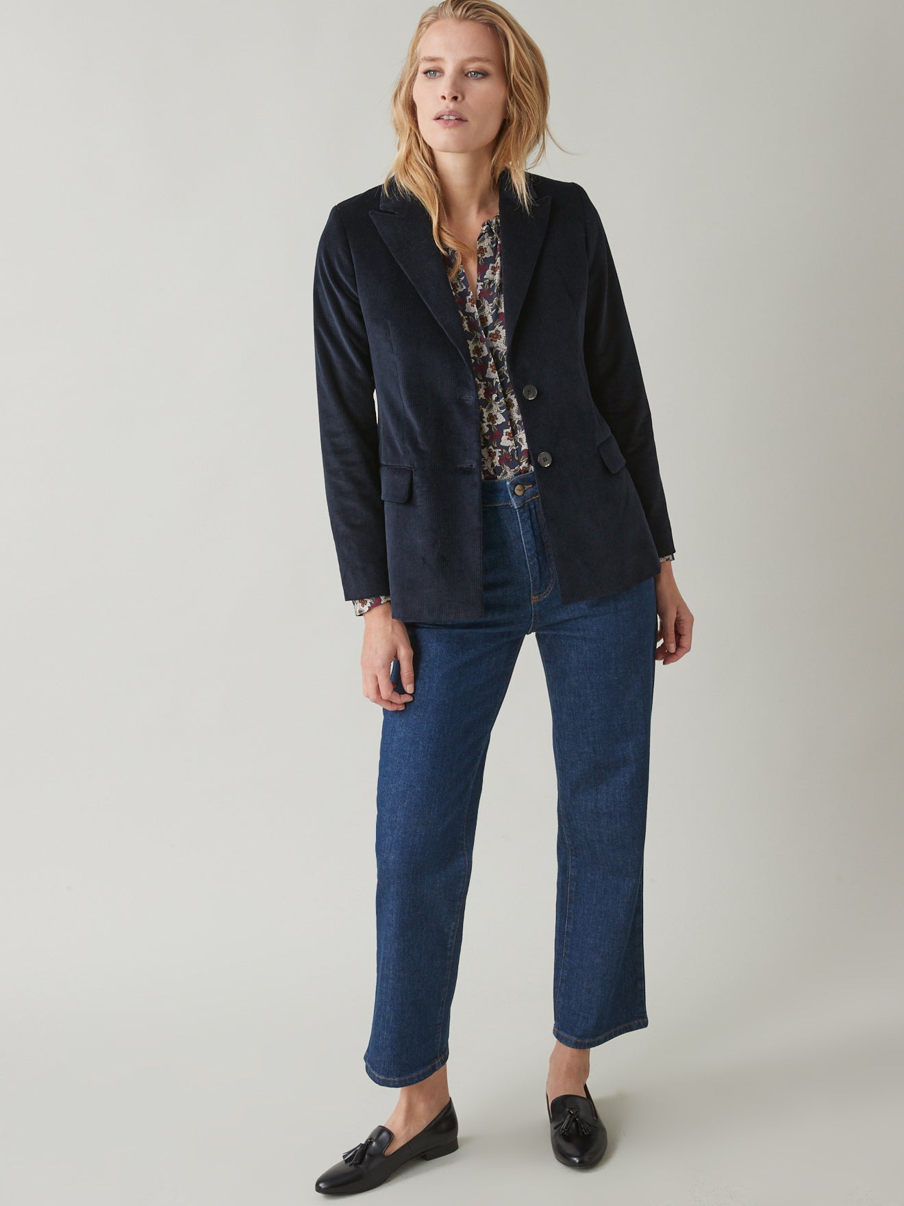 Veste velours côtelé femme