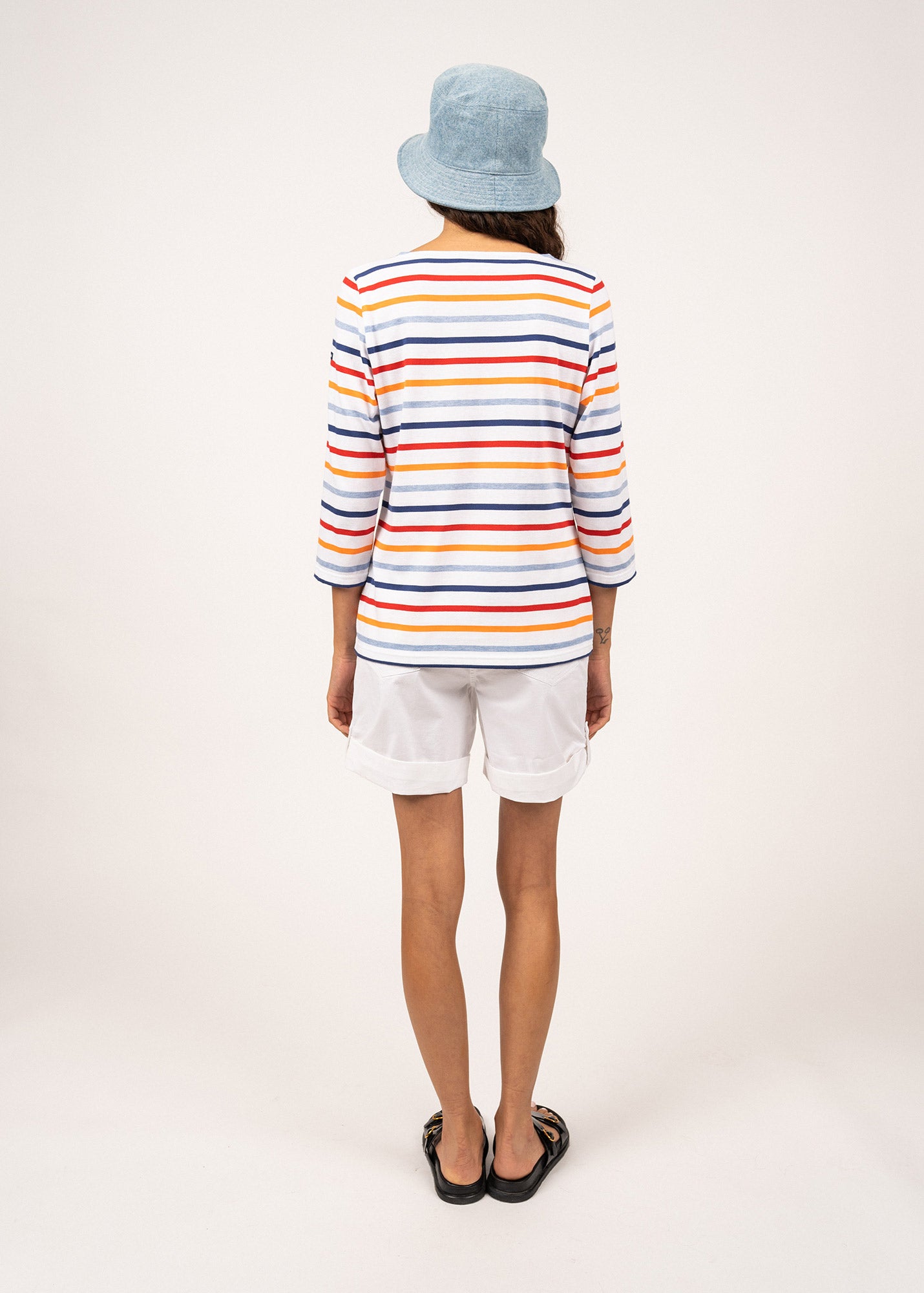 Marinière manches 3/4 Galathée multicolore