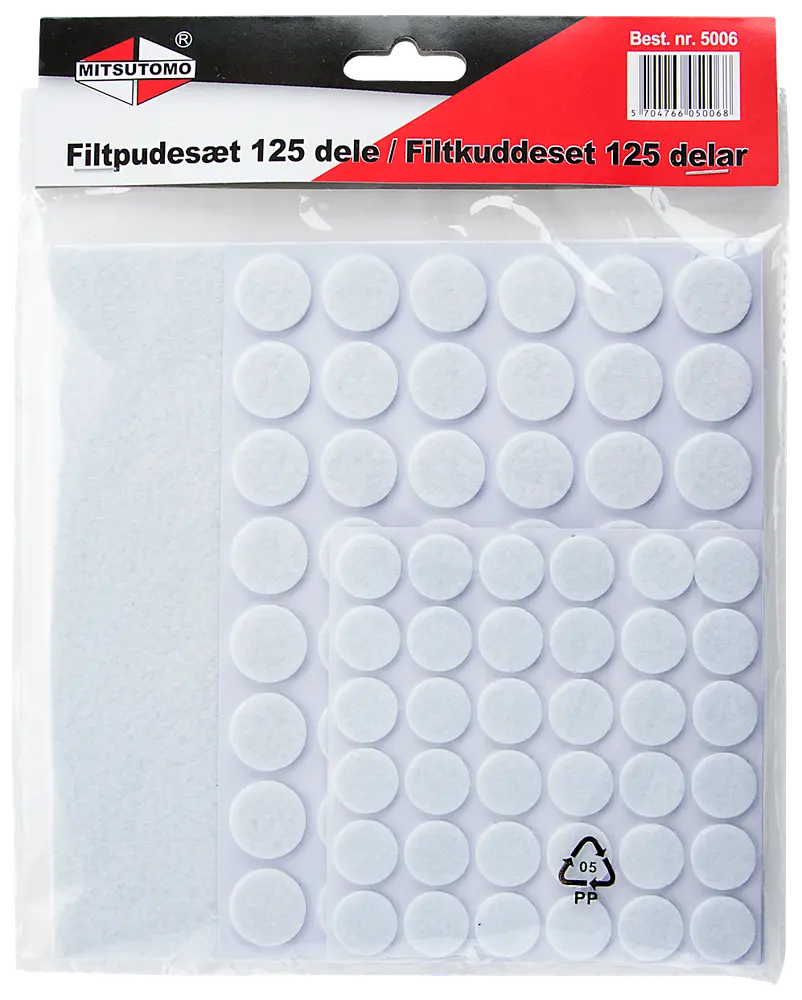 Mitsutomo - Filtpudesæt hvid 125 dele