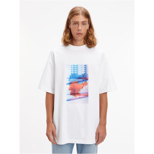 Calvin Klein Jeans Printet T-shirt, Bright White, M