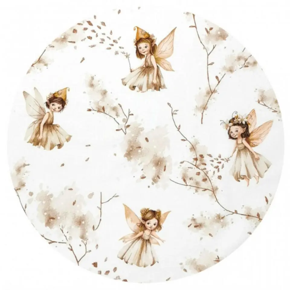 Zavelo Peuter Dekbedovertrek Fairy Beige 120 x 150 cm