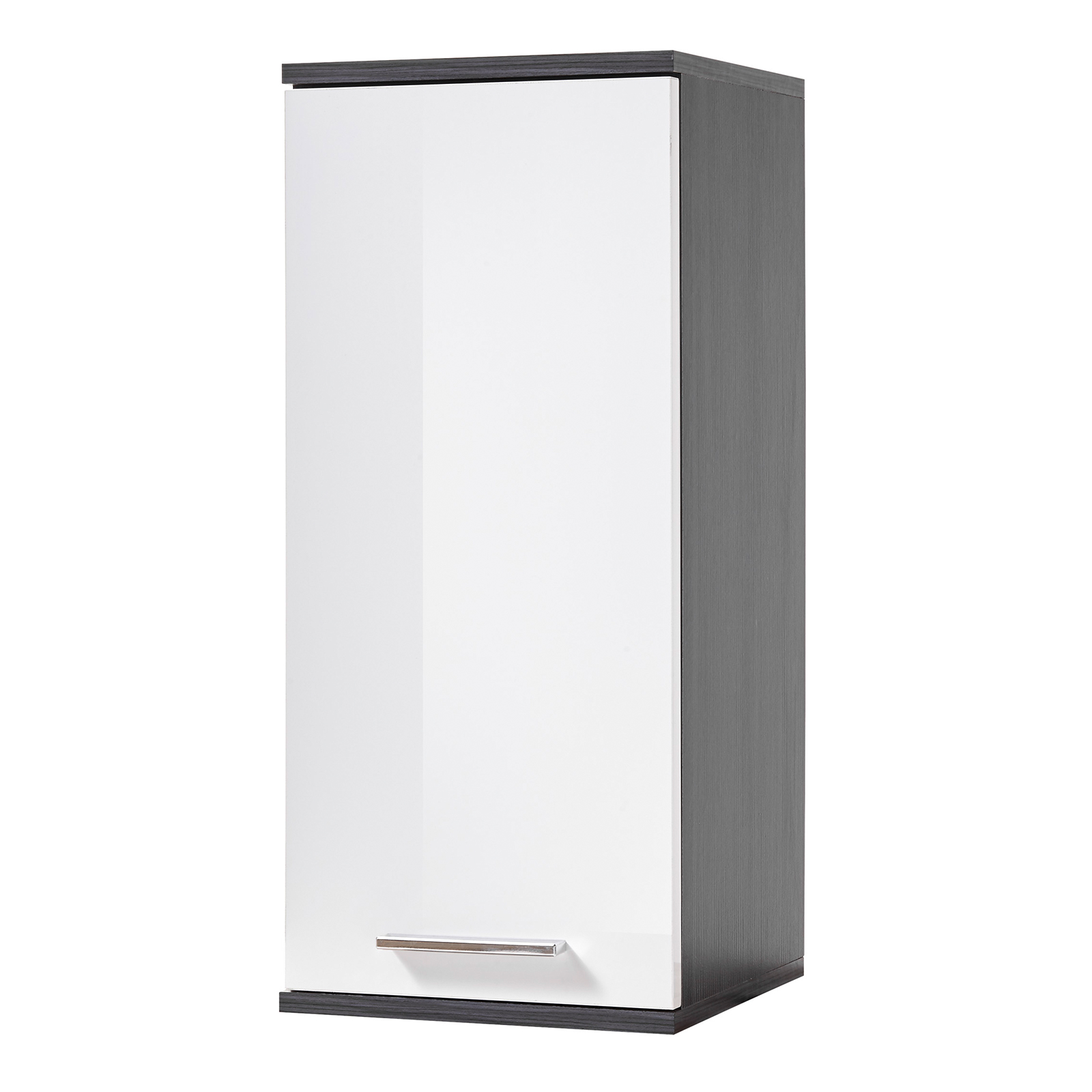 Hängeschrank - grau-weiß - 30 cm breit
