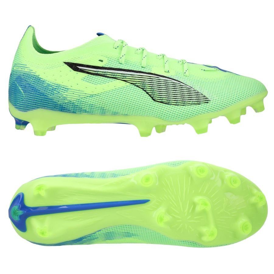 PUMA Ultra 5 Pro FG/AG Lights Out - Fizzy Apple/Blanc/Bleu