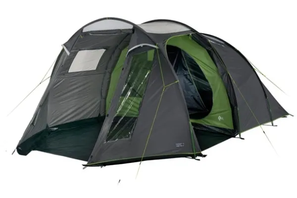 High Peak Ancona 4.0, Camping, Tunneltelt, 4 person(er), Grøn, Grå, Lys grå