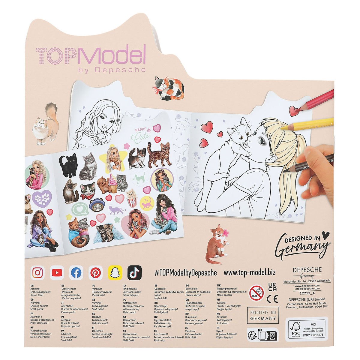 TOPModel Kitty Kleurboek Kitty