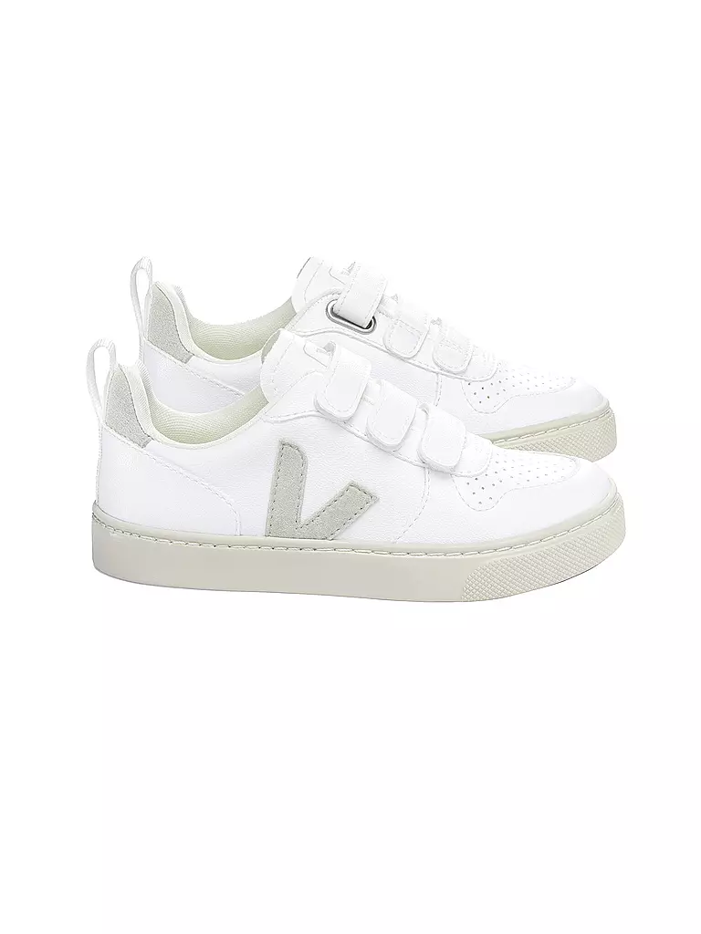 VEJA Jungen Sneaker V-10 weiss