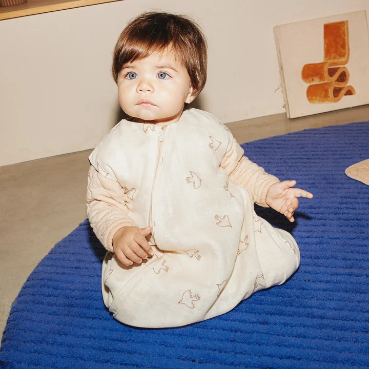 Nobodinoz - Sweety Baby-Schlafsack, 6-18 Monate, blue grid