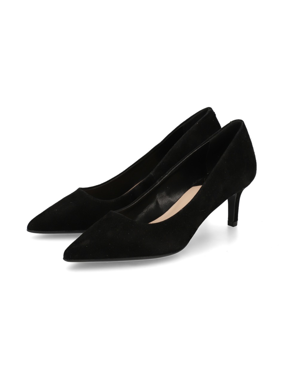 Veloursleder Pumps