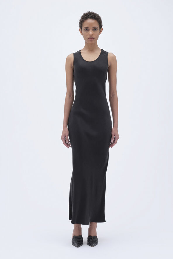 REMAIN Maxi Bias Cut Dress Black