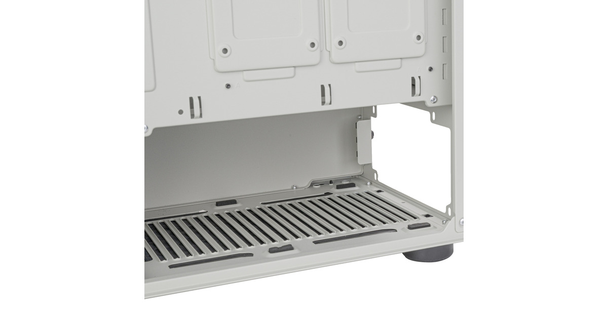 SilverStoneFLP02 midi tower behuizing  (Wit | 2x USB-A | 1x USB-C)