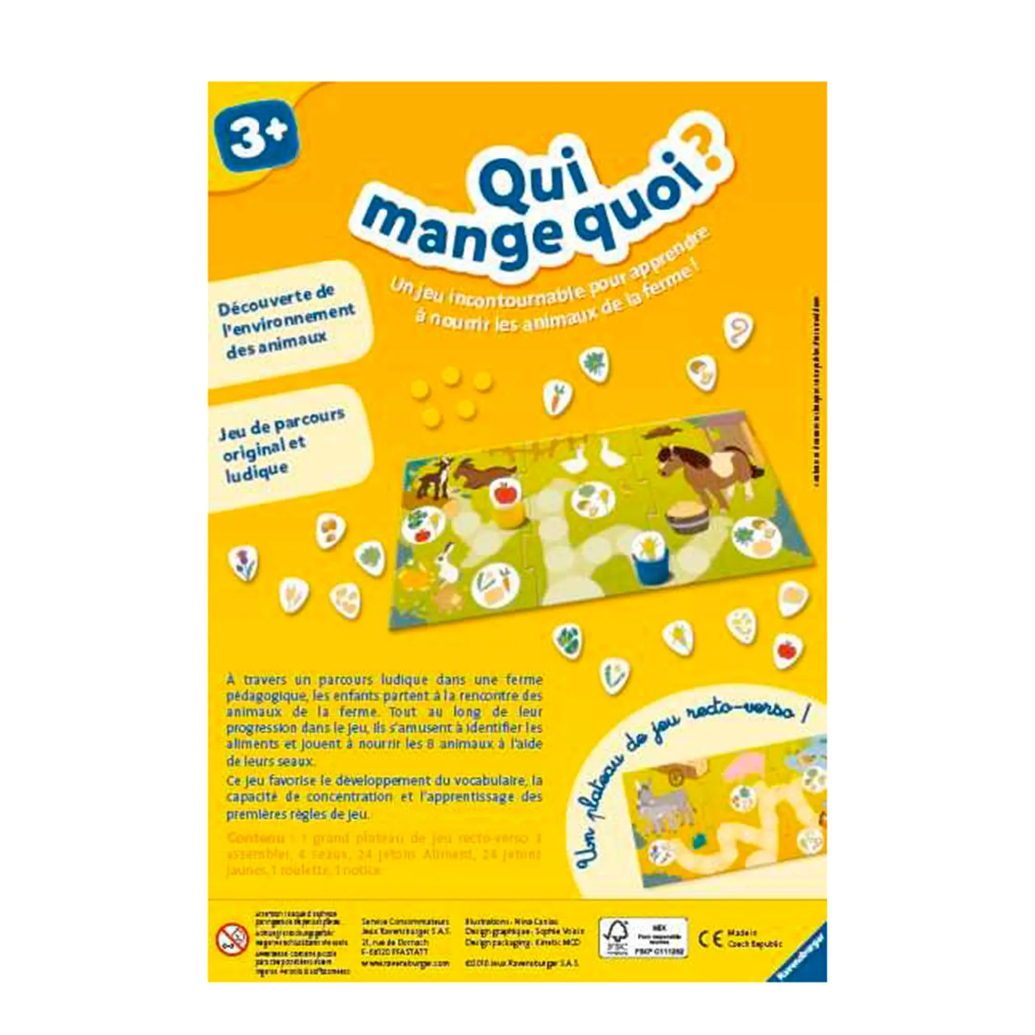 Ravensburger Jeu Qui Mange Quoi ? - Jeu de Société