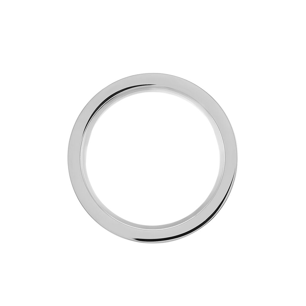Bague Acier Blanc Stelios Diamant
