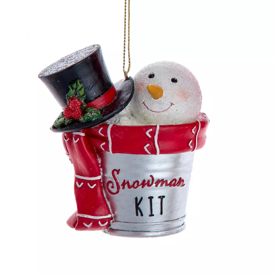 Bonhomme de neige à suspendre (H7,50 cm) Snowman Rouge