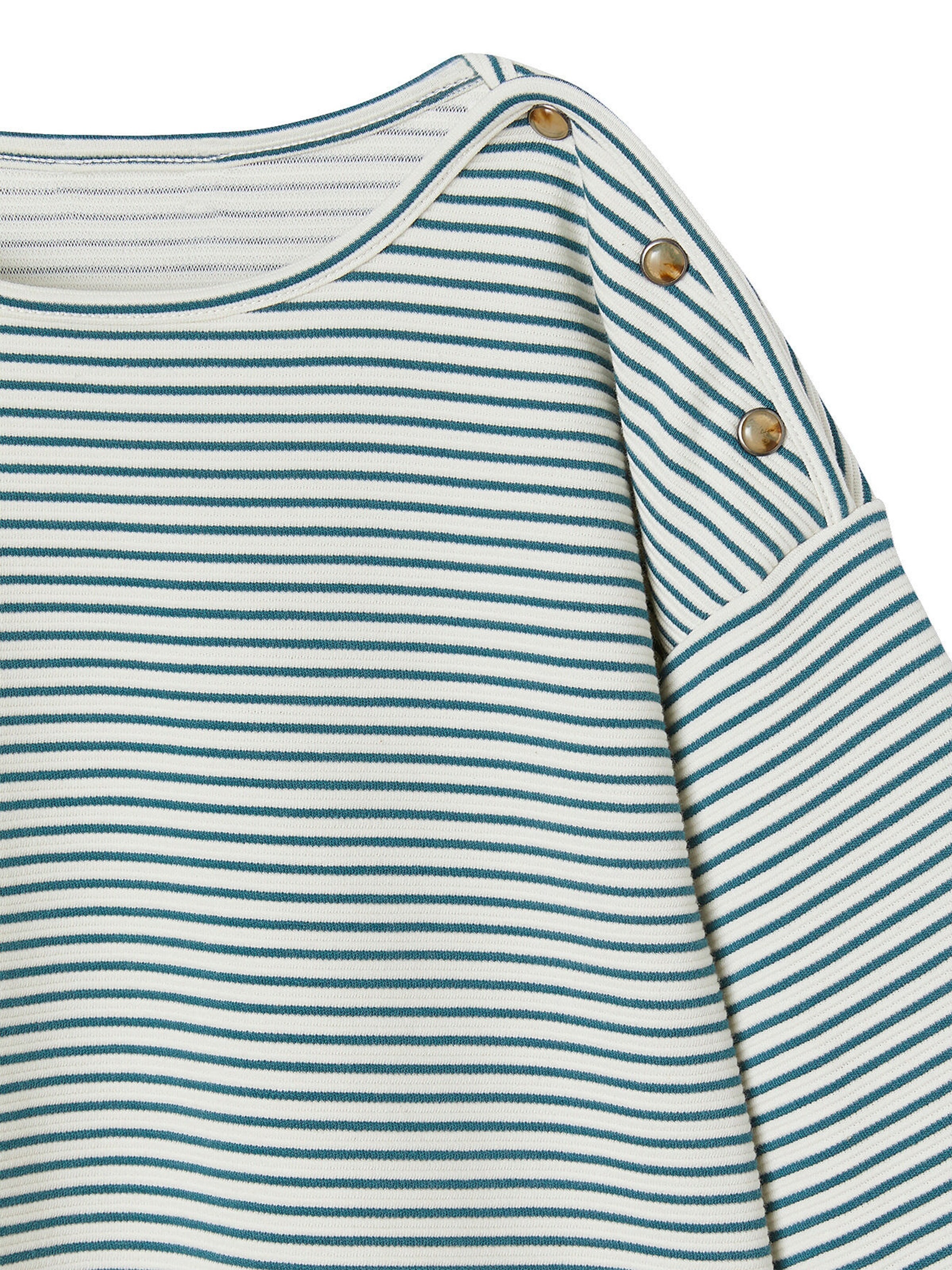 Vertbaudet Mädchen Ringelshirt grün gestreift