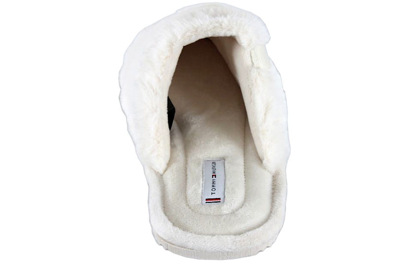 TOMMY HILFIGER COMFORT HOMESLIPPER WHITE HJEMMESKO