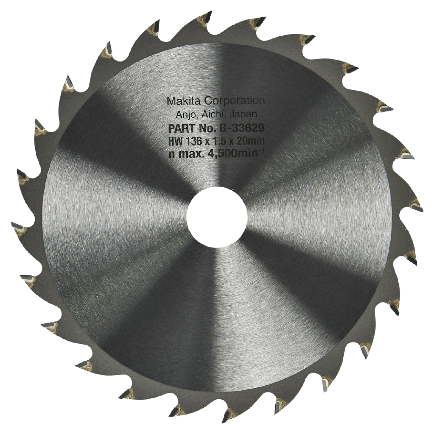 Makita B-33629 Specialized Cirkelzaagblad - 136 x 20 x 24T - Hout