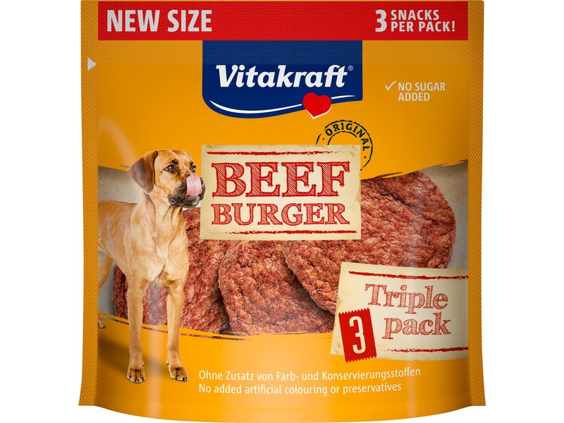 Vitakraft Snack Beef Burger 3 Stück Fleischsnack im Burger-Format