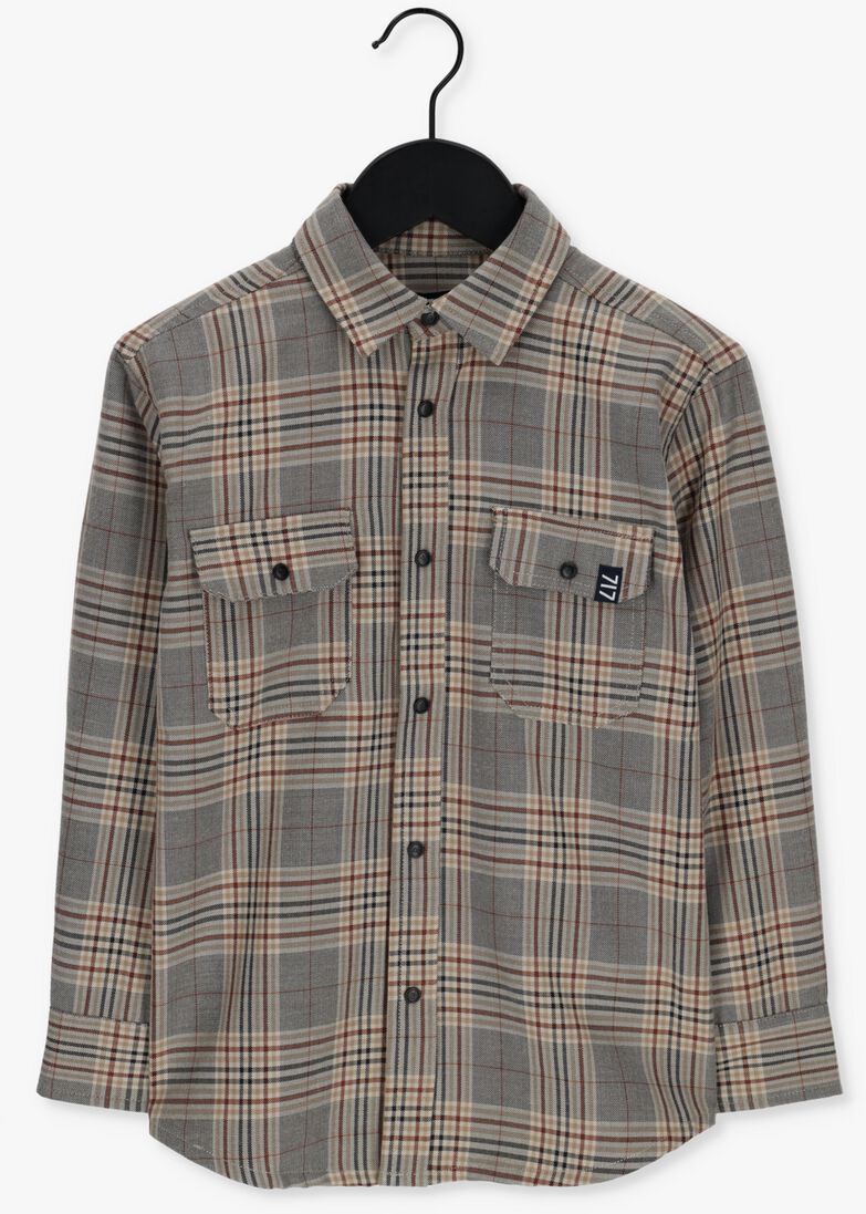 SEVENONESEVEN grijze sevenoneseven casual overhemd v209-6102