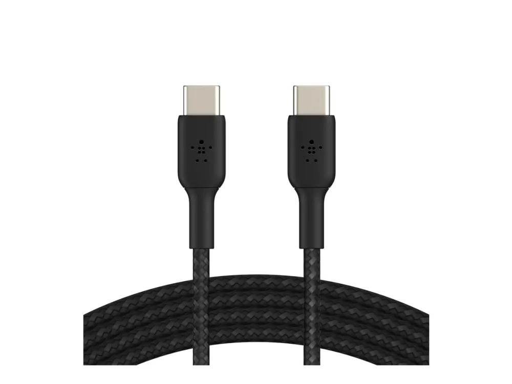 Belkin BoostCharge - USB-kabel - 24 pin USB-C (han) til 24 pin USB-C (han) - 1 m - sort