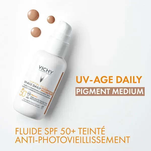 Vichy Capital Soleil UV-Age Pigment teinté Medium Fluide solaire SPF50+ 40ml