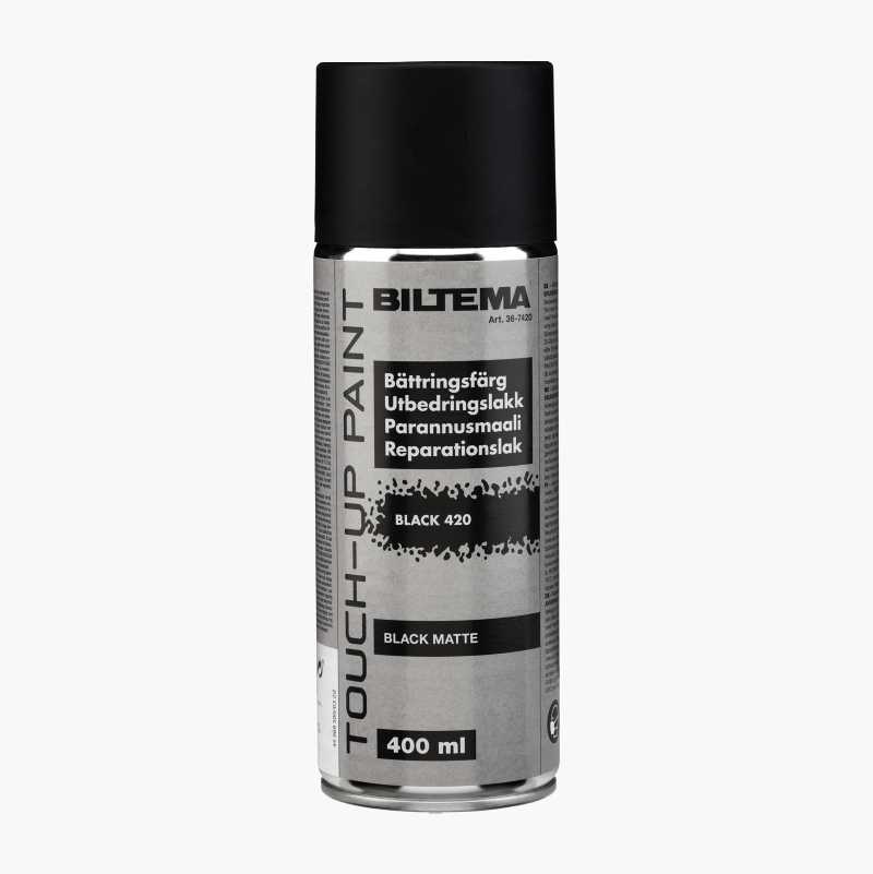 Utbedringslakk, matt svart, 400 ml