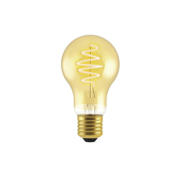 Blokker LED Bulb A60 - 4.9W - E27 - Spiraal Goud - Dimbaar