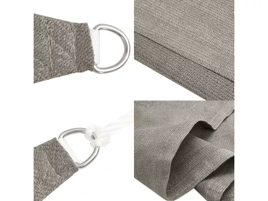 Voile d'ombrage 160 g/m² rectangulaire gris clair 2,5x4 m PEHD