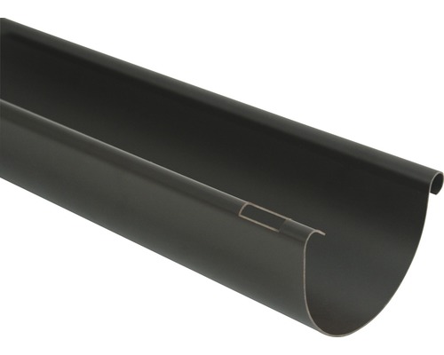 Marley kunststof halfronde goot, chocoladebruin RAL 8017, nominale breedte 150 mm, lengte 2000 mm