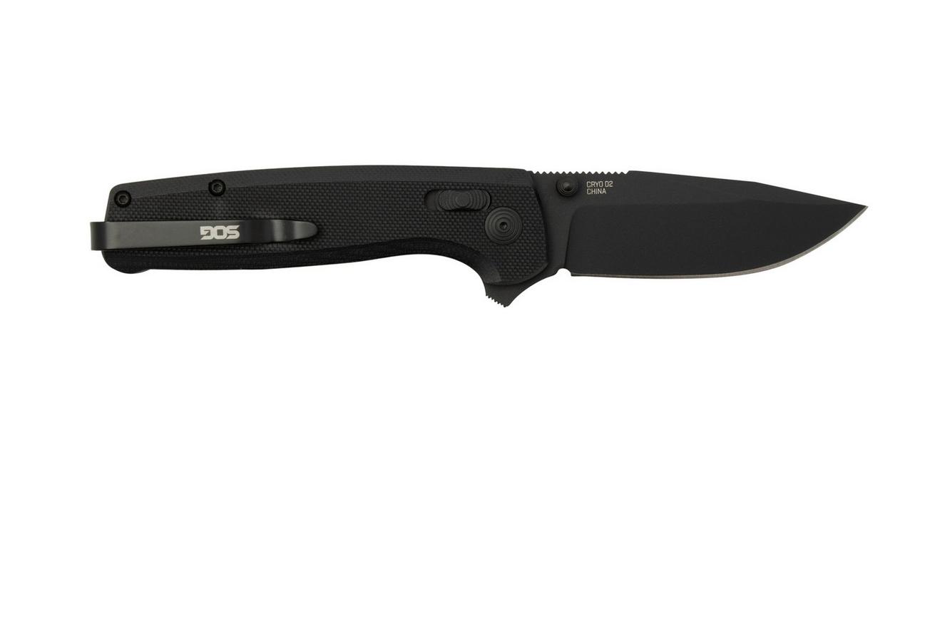 SOG Terminus XR, TM1027-BX, BLACK TiNi, Black G10 zakmes