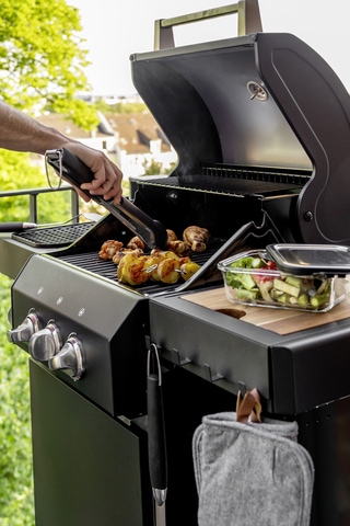 WENKO Hakenleiste »Modell Ima« magnetisch, mit 4 Haken für Spültücher und Grillzubehör, ohne Bohren