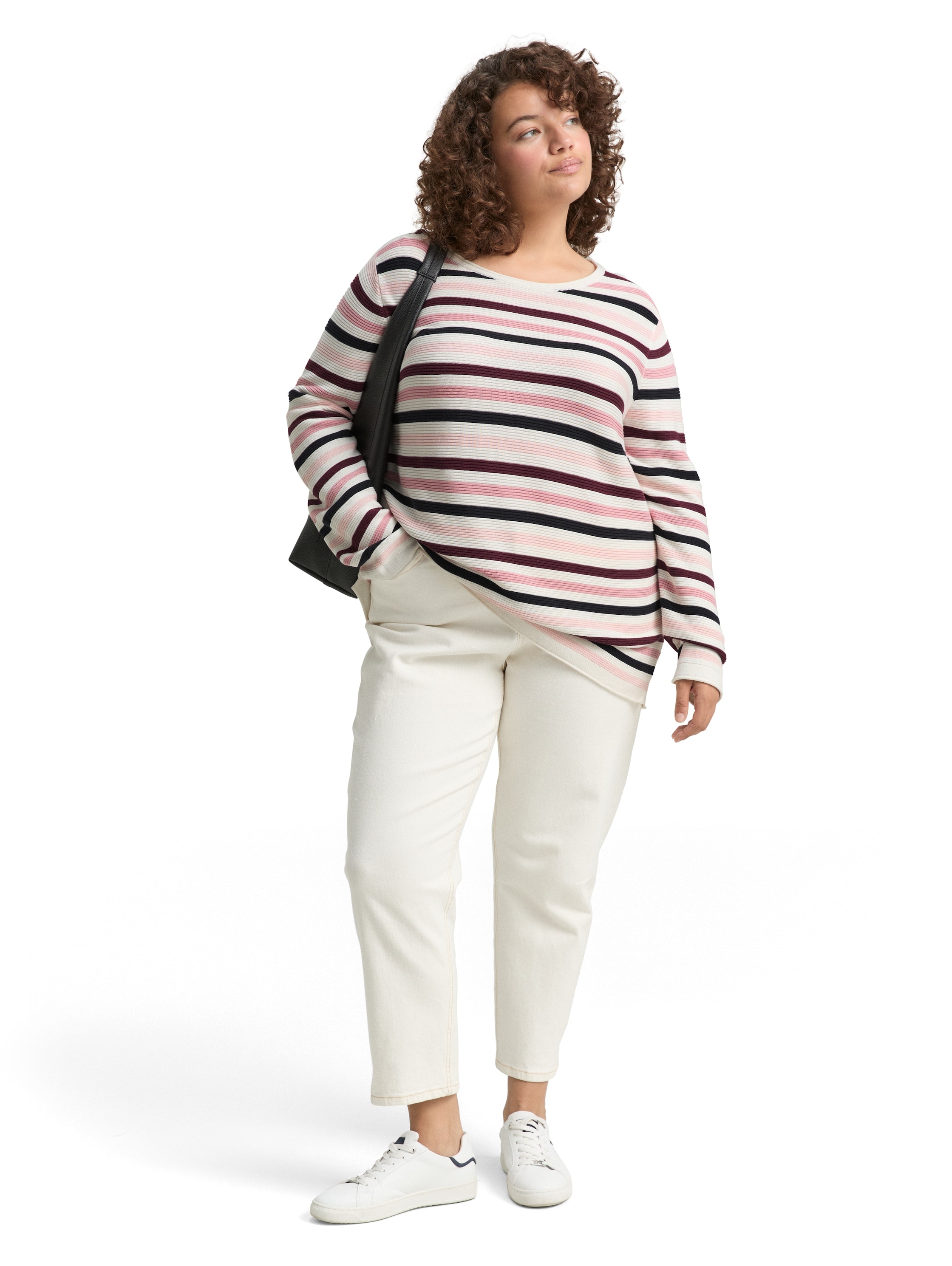 TOM TAILOR PLUS Strickpullover , aus Bio-Baumwolle