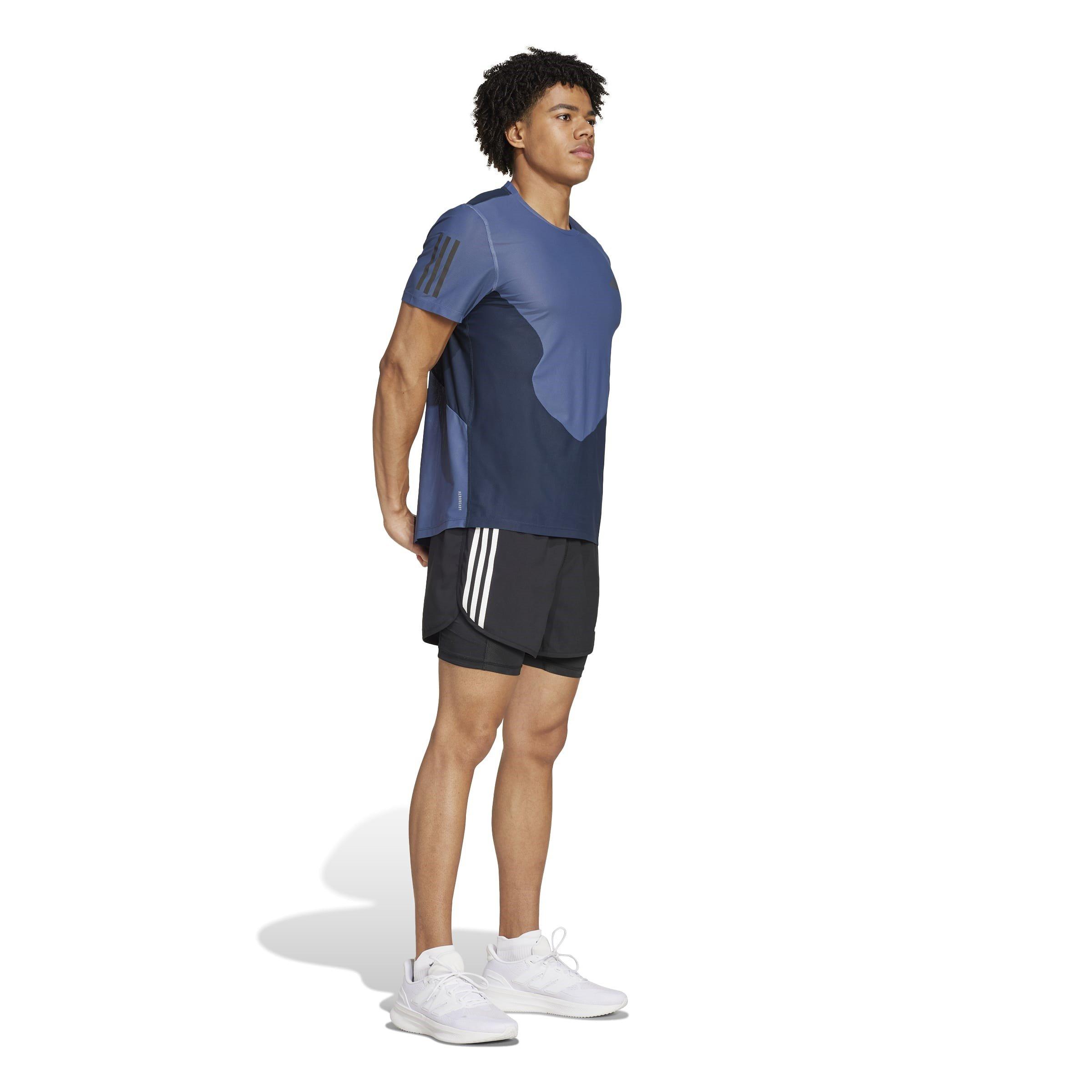 adidas Own the Run Colourblock AEROREADY T Shirt Mens