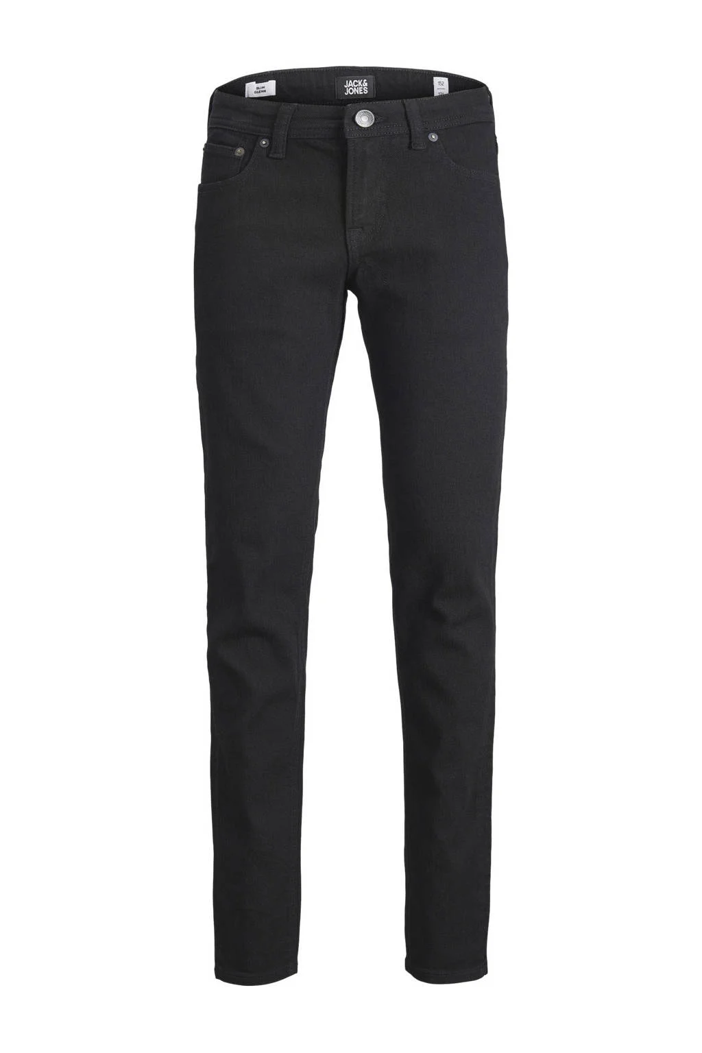Jeans zwart jongenslow waist slim fit jeans JJIGLENN JJORIGINAL black denim