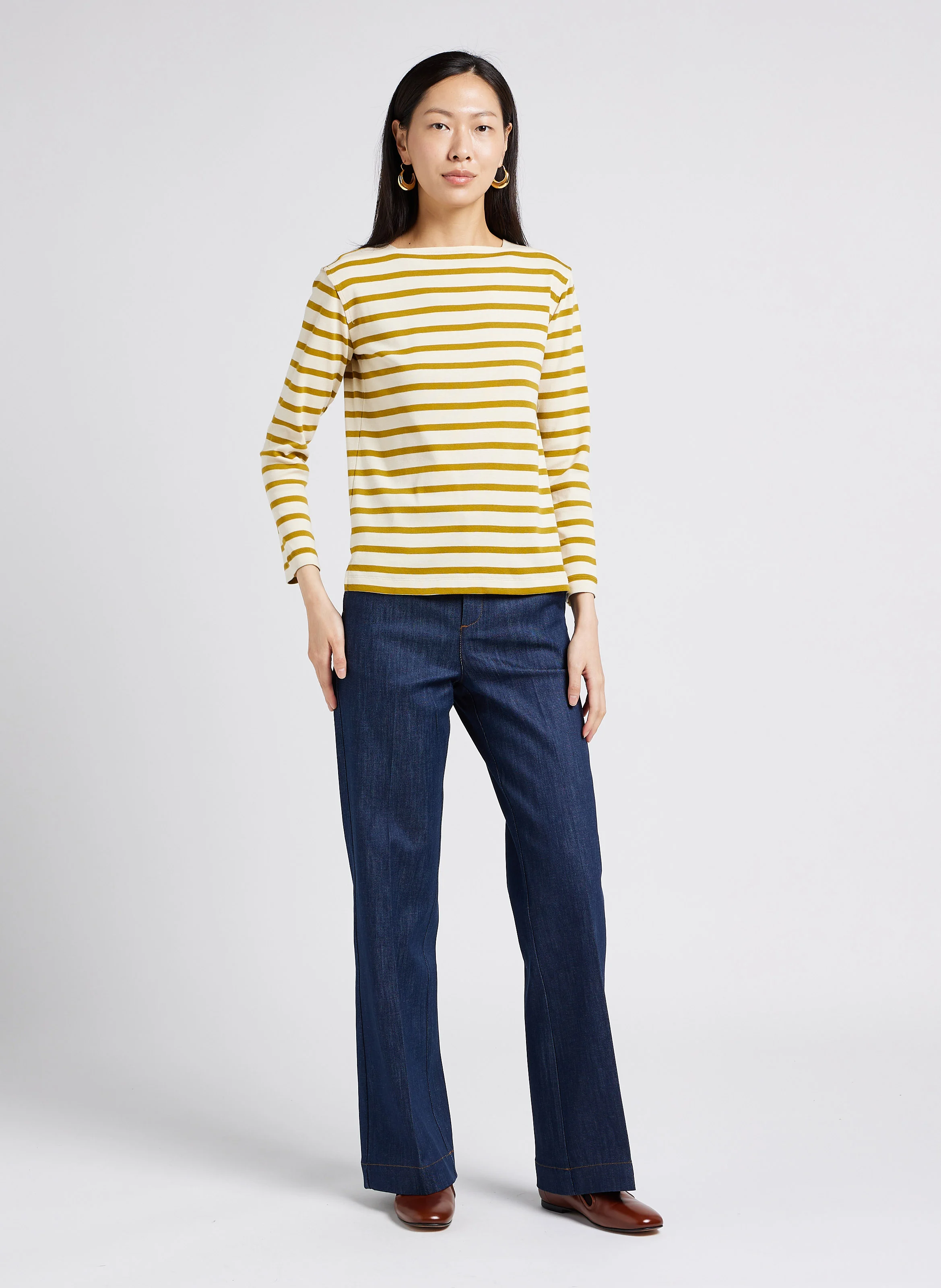 CALIFORNIA - Jean boot-cut en coton mélangé| Bleu