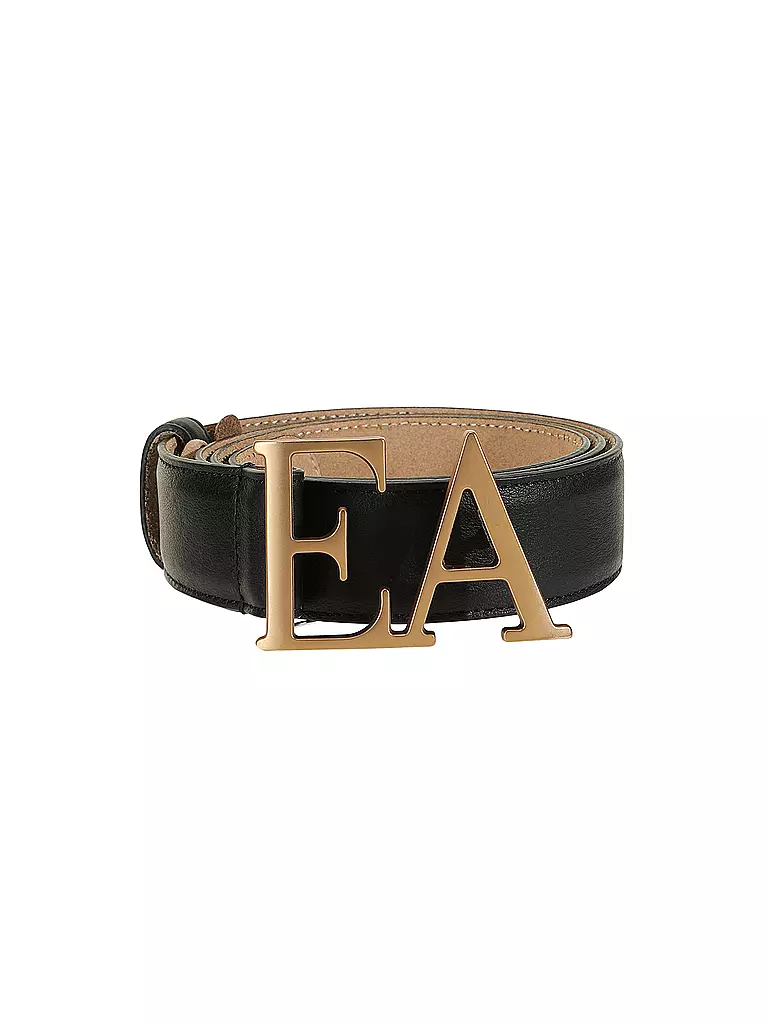 EMPORIO ARMANI Ledergürtel  schwarz