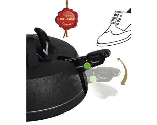 KRINNER Green Line Comfort Grip S Kerstboomstandaard, max. boomhoogte 2,2 m, max. stamdiameter 11 cm, zwart