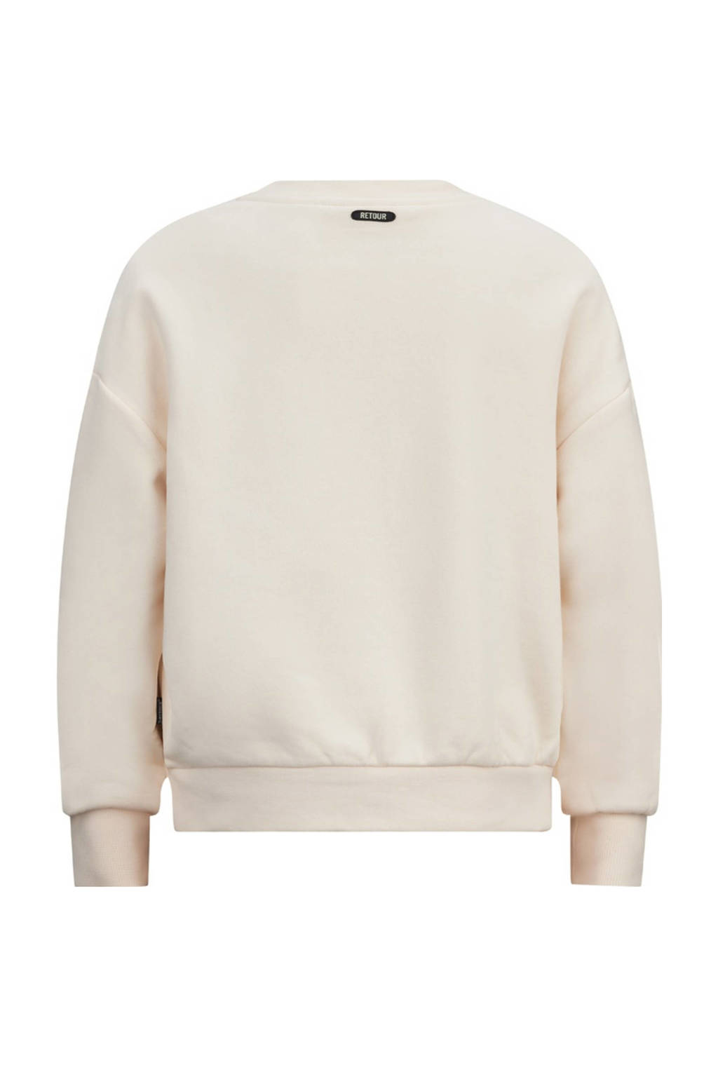Retour Jeans sweater Grace met printopdruk lichtbeige